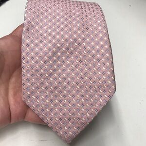 Battistoni Pink/lilac brocade 100% Silk Tie